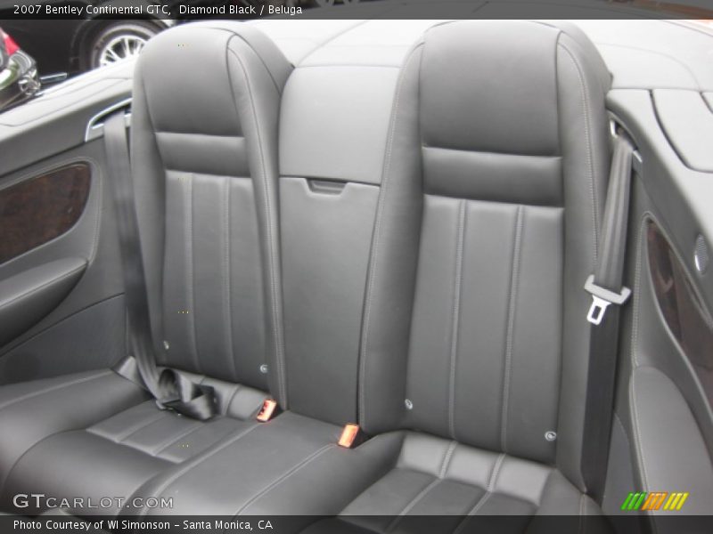 Rear Seat of 2007 Continental GTC 