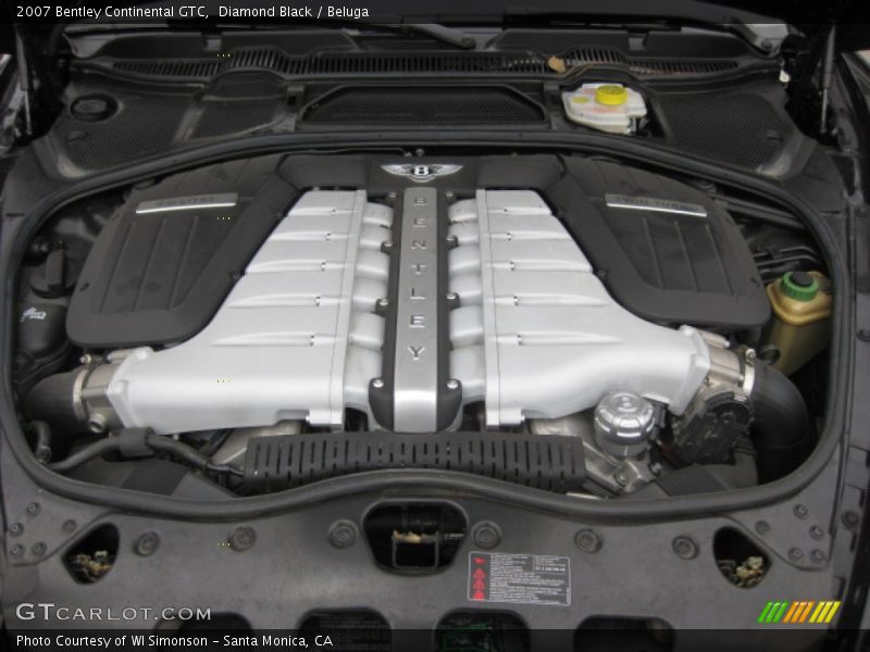  2007 Continental GTC  Engine - 6.0L Twin-Turbocharged DOHC 48V VVT W12