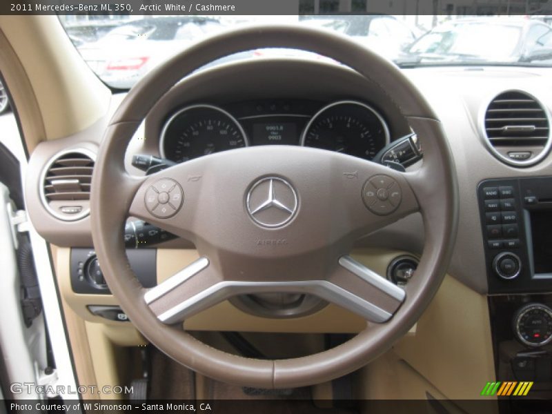 Arctic White / Cashmere 2011 Mercedes-Benz ML 350