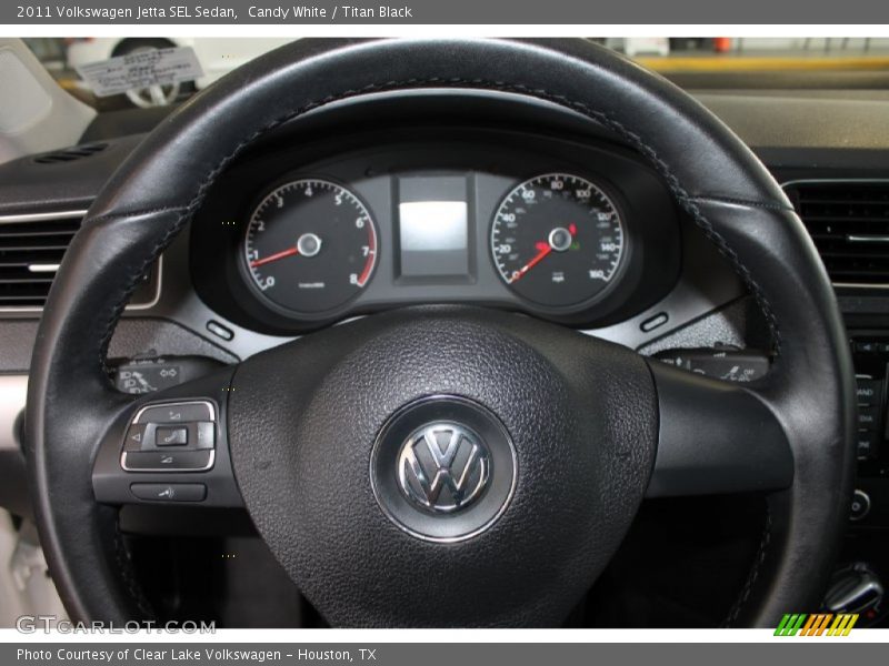 Candy White / Titan Black 2011 Volkswagen Jetta SEL Sedan