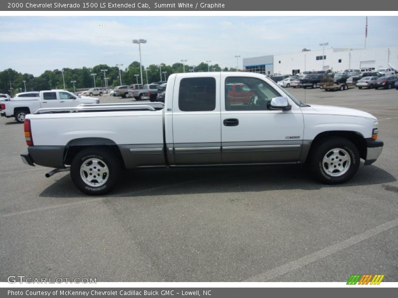 Summit White / Graphite 2000 Chevrolet Silverado 1500 LS Extended Cab