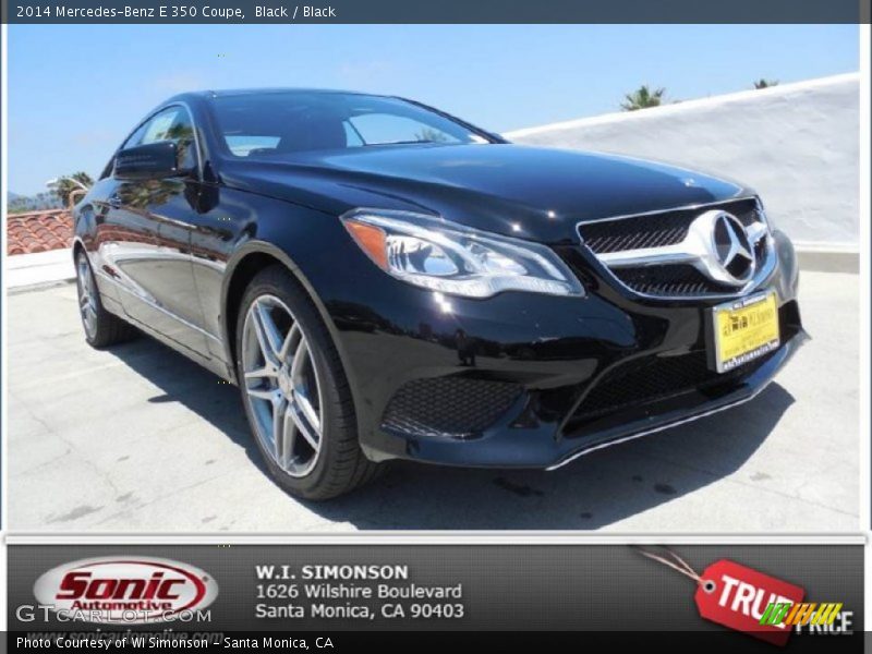 Black / Black 2014 Mercedes-Benz E 350 Coupe