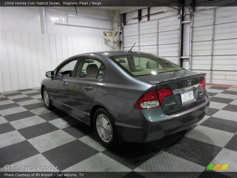 Magnetic Pearl / Beige 2009 Honda Civic Hybrid Sedan