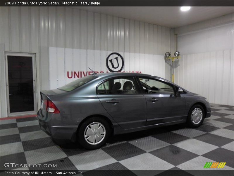 Magnetic Pearl / Beige 2009 Honda Civic Hybrid Sedan