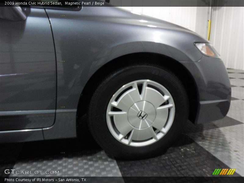 Magnetic Pearl / Beige 2009 Honda Civic Hybrid Sedan