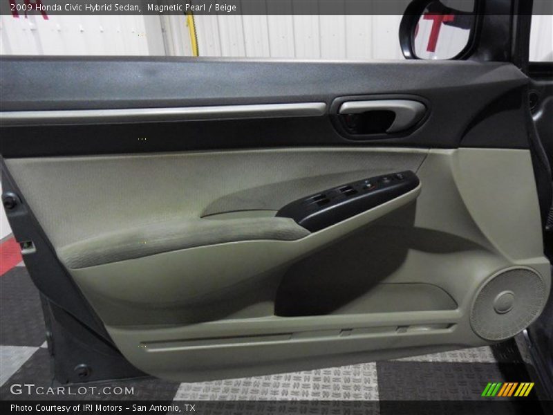 Magnetic Pearl / Beige 2009 Honda Civic Hybrid Sedan