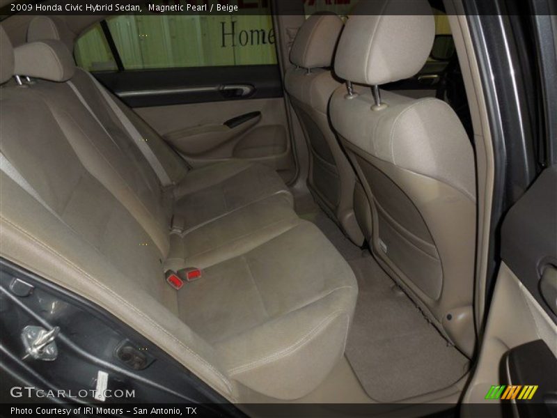 Magnetic Pearl / Beige 2009 Honda Civic Hybrid Sedan