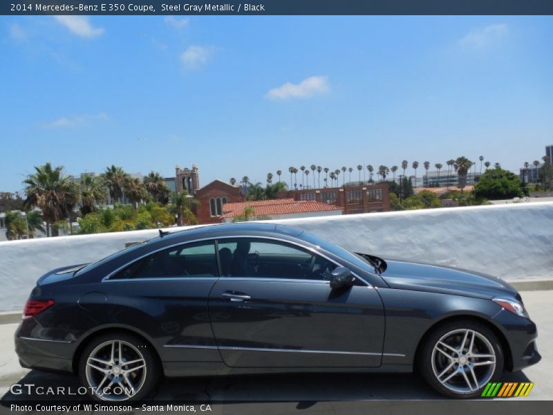 Steel Gray Metallic / Black 2014 Mercedes-Benz E 350 Coupe