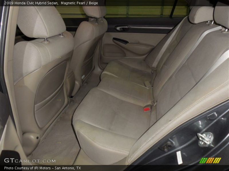 Magnetic Pearl / Beige 2009 Honda Civic Hybrid Sedan