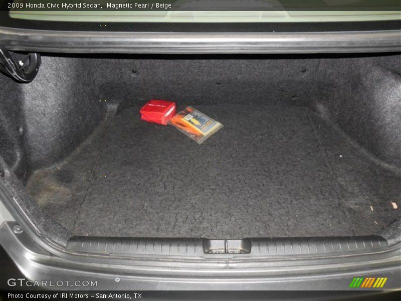 Magnetic Pearl / Beige 2009 Honda Civic Hybrid Sedan