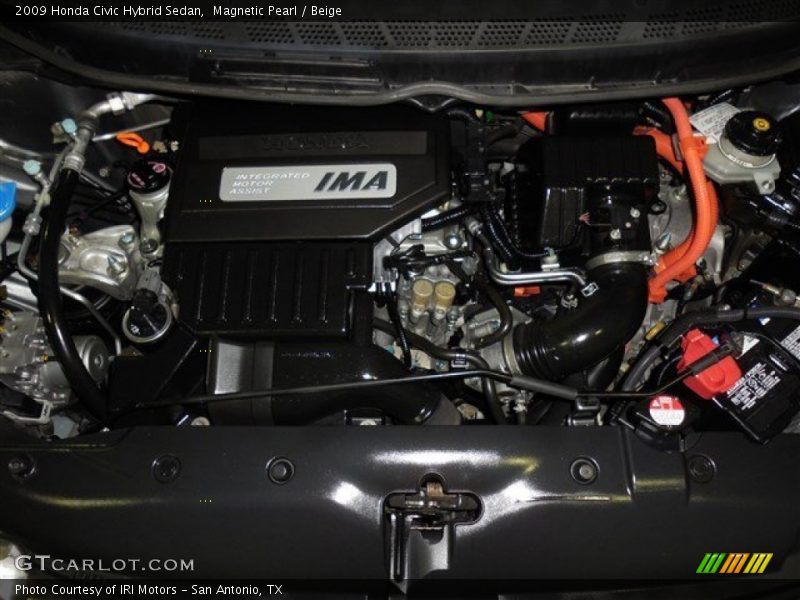 Magnetic Pearl / Beige 2009 Honda Civic Hybrid Sedan