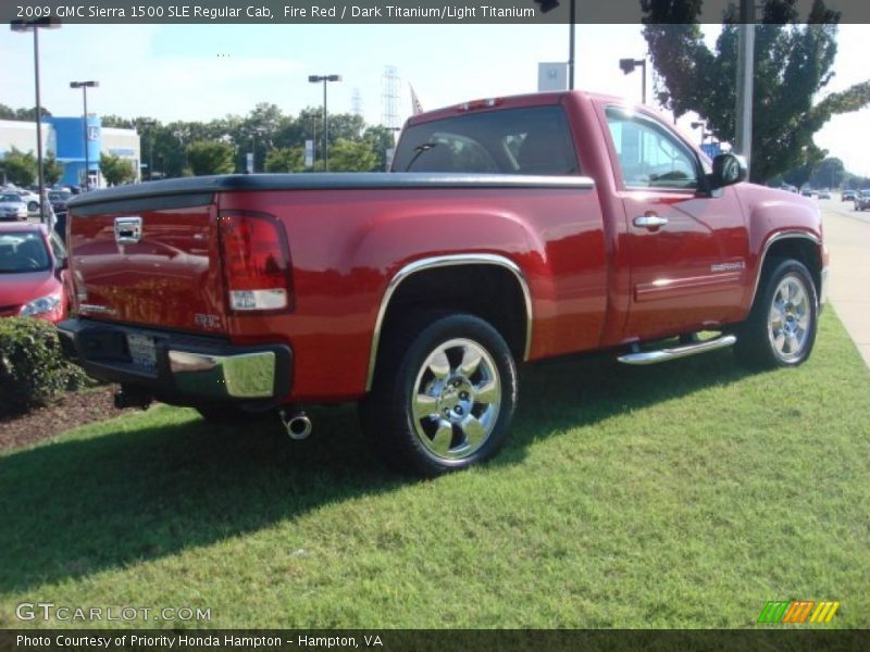 Fire Red / Dark Titanium/Light Titanium 2009 GMC Sierra 1500 SLE Regular Cab