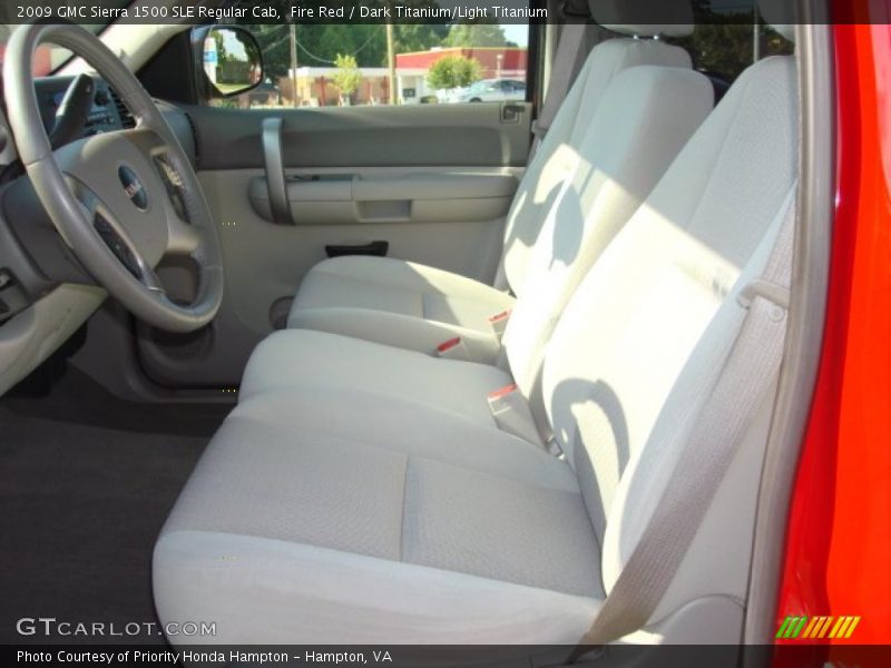 Front Seat of 2009 Sierra 1500 SLE Regular Cab