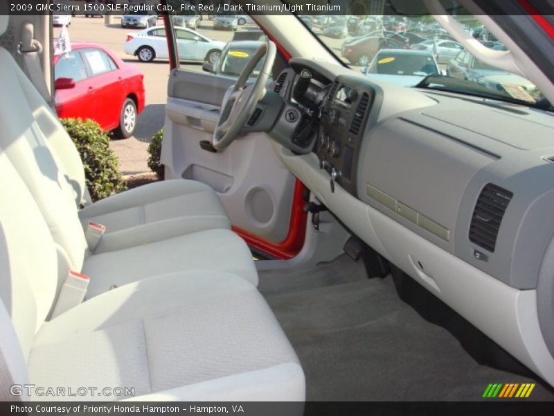 Fire Red / Dark Titanium/Light Titanium 2009 GMC Sierra 1500 SLE Regular Cab