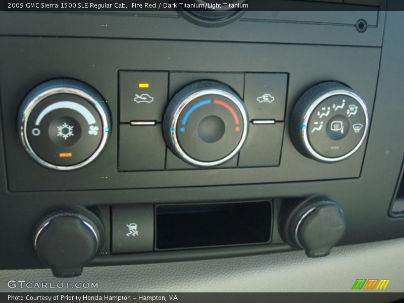 Fire Red / Dark Titanium/Light Titanium 2009 GMC Sierra 1500 SLE Regular Cab