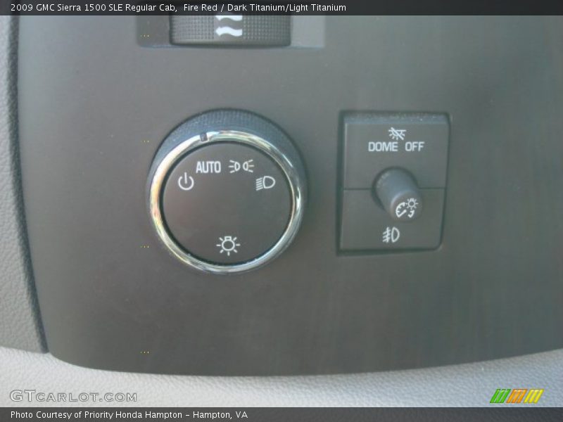 Fire Red / Dark Titanium/Light Titanium 2009 GMC Sierra 1500 SLE Regular Cab