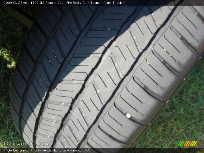 Fire Red / Dark Titanium/Light Titanium 2009 GMC Sierra 1500 SLE Regular Cab