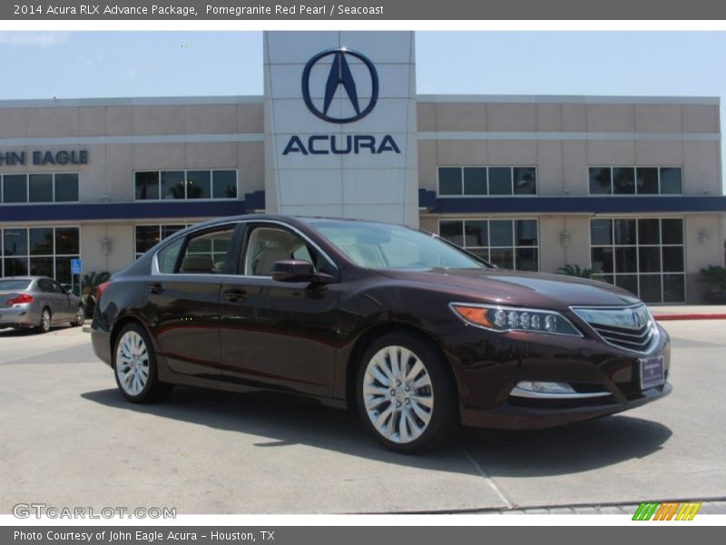 Pomegranite Red Pearl / Seacoast 2014 Acura RLX Advance Package