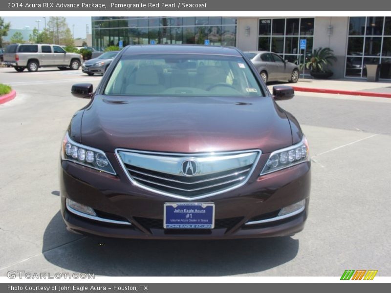 Pomegranite Red Pearl / Seacoast 2014 Acura RLX Advance Package
