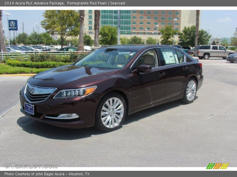 Pomegranite Red Pearl / Seacoast 2014 Acura RLX Advance Package