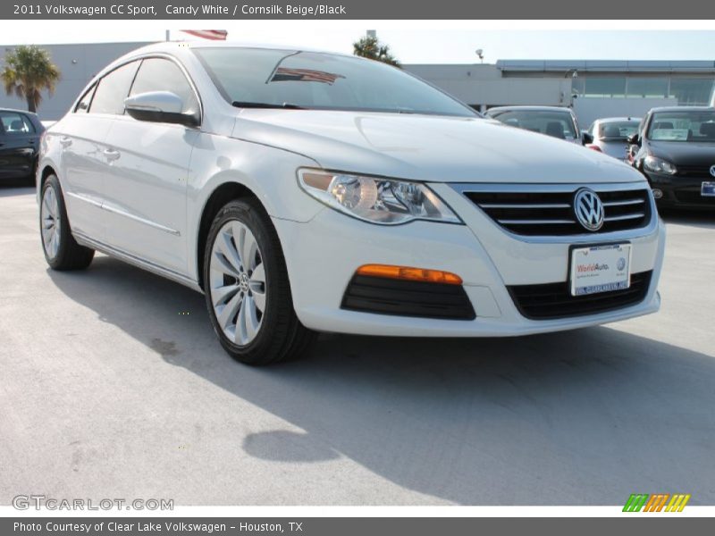 Candy White / Cornsilk Beige/Black 2011 Volkswagen CC Sport