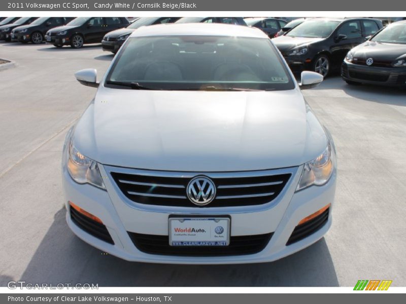Candy White / Cornsilk Beige/Black 2011 Volkswagen CC Sport