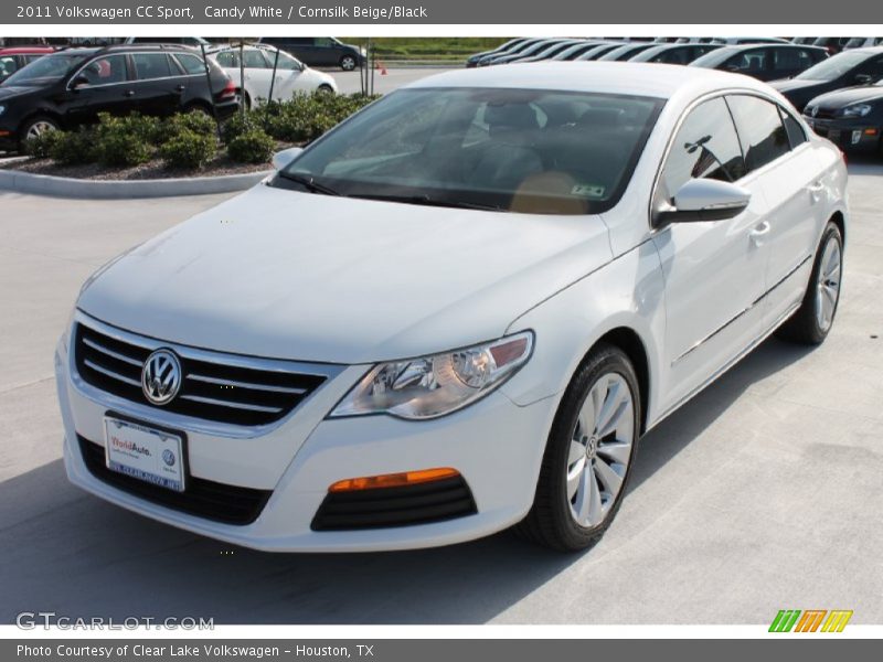 Candy White / Cornsilk Beige/Black 2011 Volkswagen CC Sport