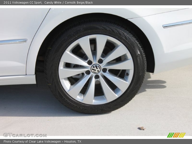 Candy White / Cornsilk Beige/Black 2011 Volkswagen CC Sport