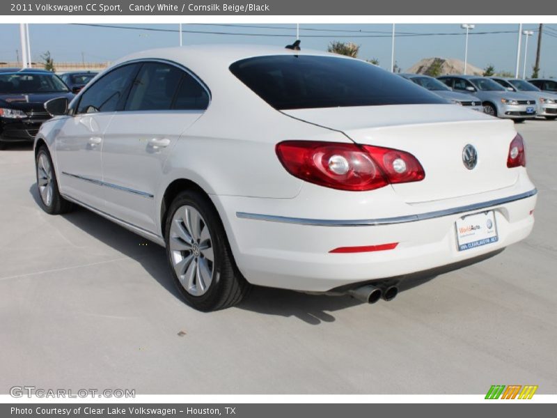Candy White / Cornsilk Beige/Black 2011 Volkswagen CC Sport