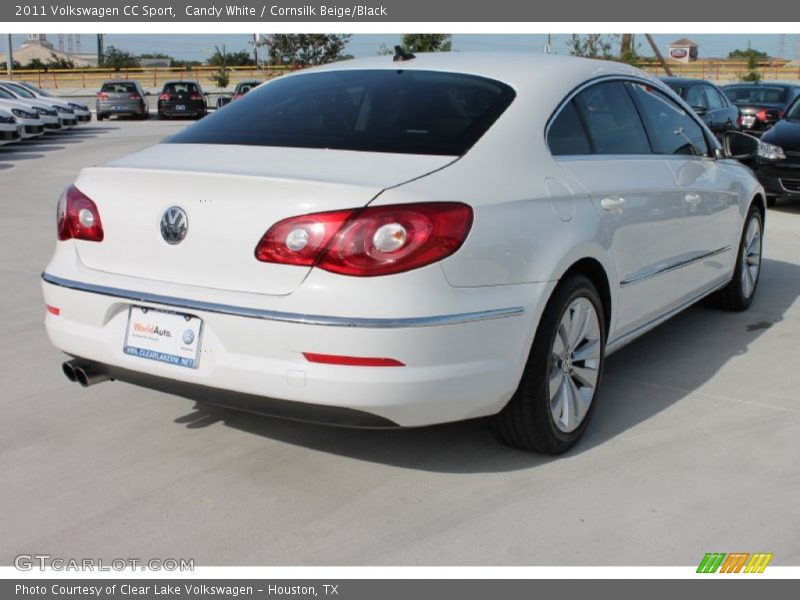 Candy White / Cornsilk Beige/Black 2011 Volkswagen CC Sport