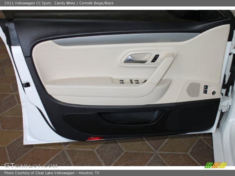 Candy White / Cornsilk Beige/Black 2011 Volkswagen CC Sport