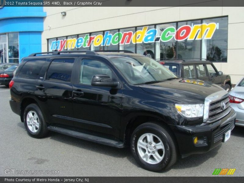 Black / Graphite Gray 2012 Toyota Sequoia SR5 4WD