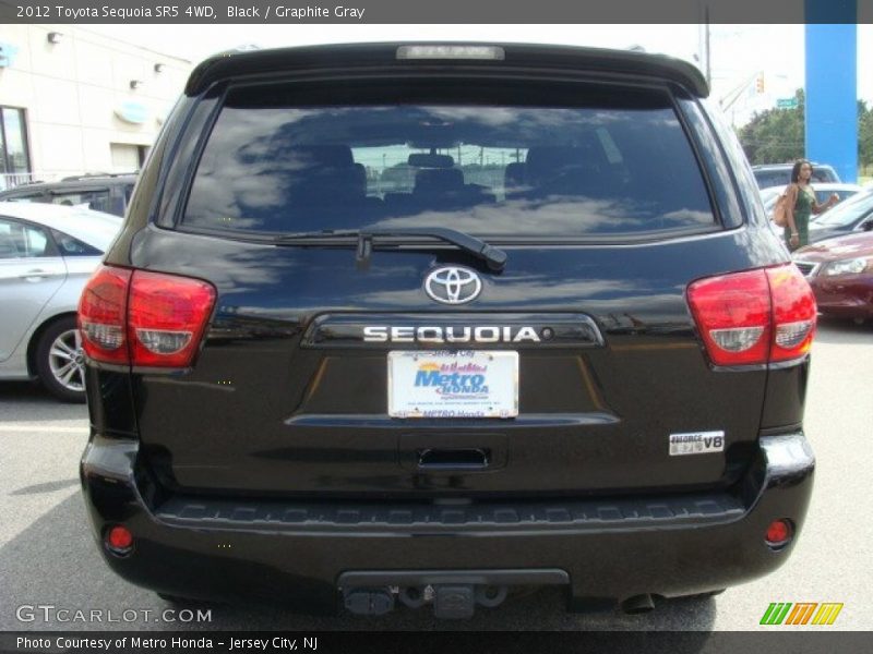 Black / Graphite Gray 2012 Toyota Sequoia SR5 4WD