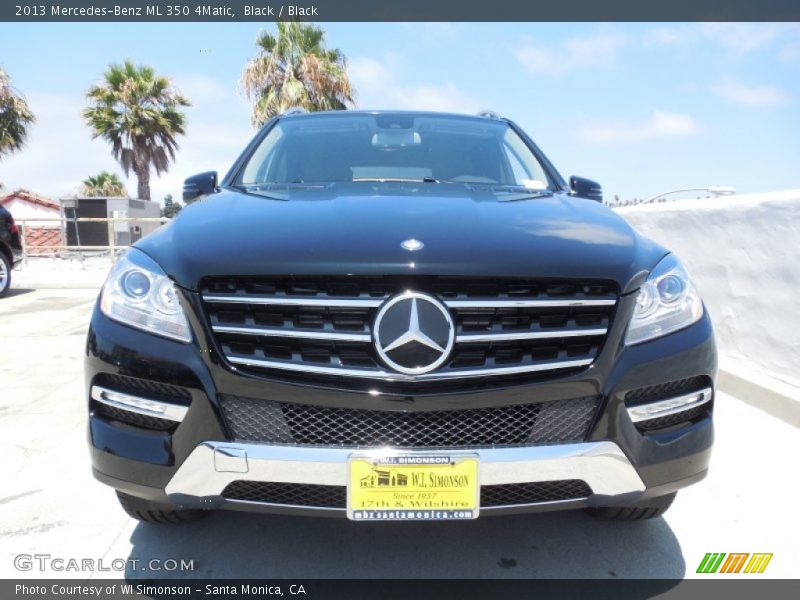 Black / Black 2013 Mercedes-Benz ML 350 4Matic