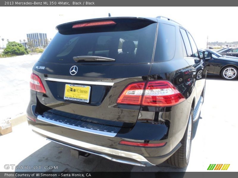 Black / Black 2013 Mercedes-Benz ML 350 4Matic