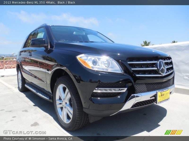 Black / Black 2013 Mercedes-Benz ML 350 4Matic