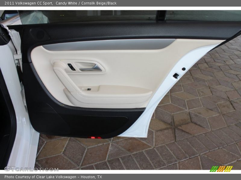 Candy White / Cornsilk Beige/Black 2011 Volkswagen CC Sport