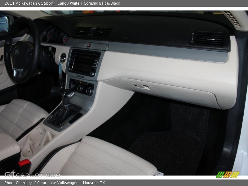 Candy White / Cornsilk Beige/Black 2011 Volkswagen CC Sport