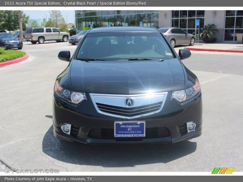 Crystal Black Pearl / Special Edition Ebony/Red 2013 Acura TSX Special Edition