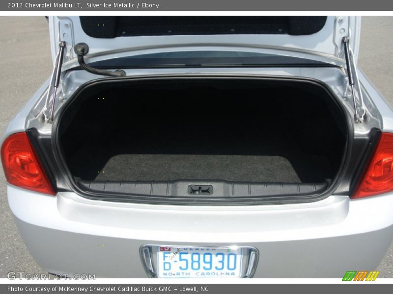Silver Ice Metallic / Ebony 2012 Chevrolet Malibu LT