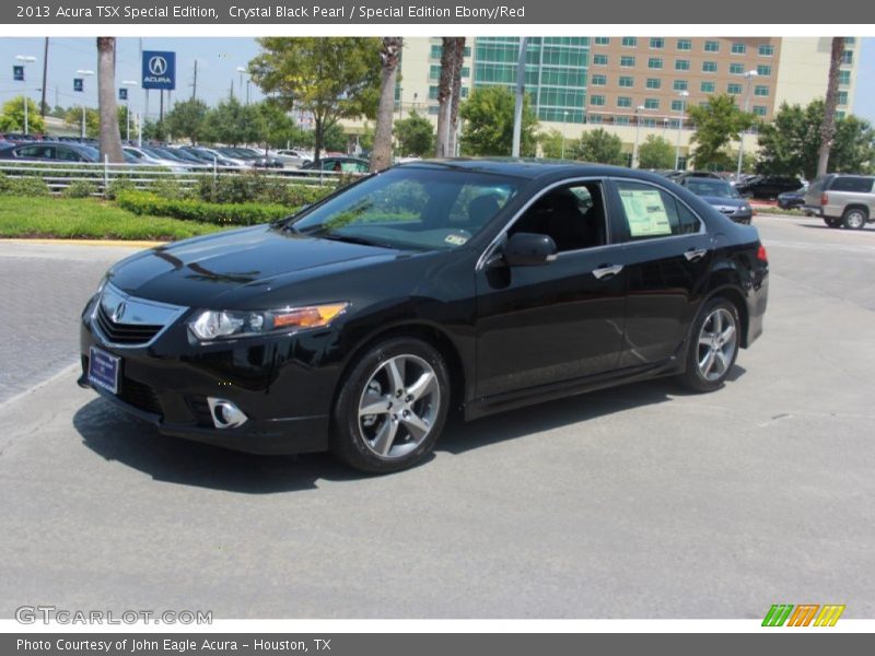 Crystal Black Pearl / Special Edition Ebony/Red 2013 Acura TSX Special Edition