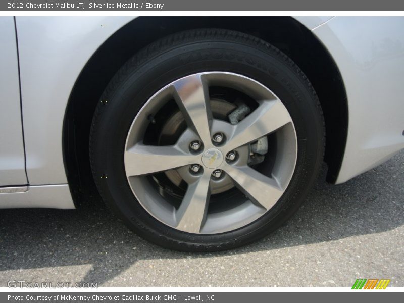 Silver Ice Metallic / Ebony 2012 Chevrolet Malibu LT