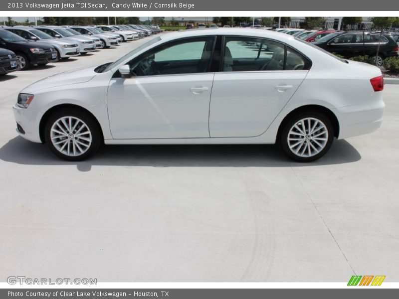 Candy White / Cornsilk Beige 2013 Volkswagen Jetta TDI Sedan