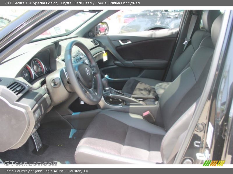 Crystal Black Pearl / Special Edition Ebony/Red 2013 Acura TSX Special Edition