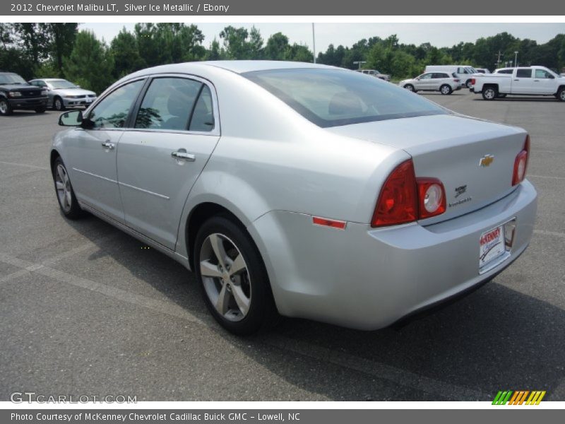 Silver Ice Metallic / Ebony 2012 Chevrolet Malibu LT