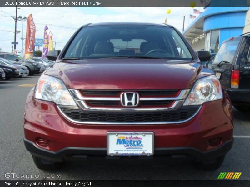 Tango Red Pearl / Gray 2010 Honda CR-V EX AWD