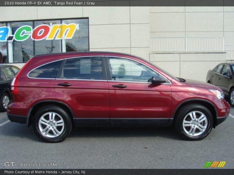 Tango Red Pearl / Gray 2010 Honda CR-V EX AWD