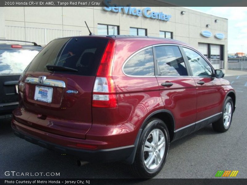 Tango Red Pearl / Gray 2010 Honda CR-V EX AWD