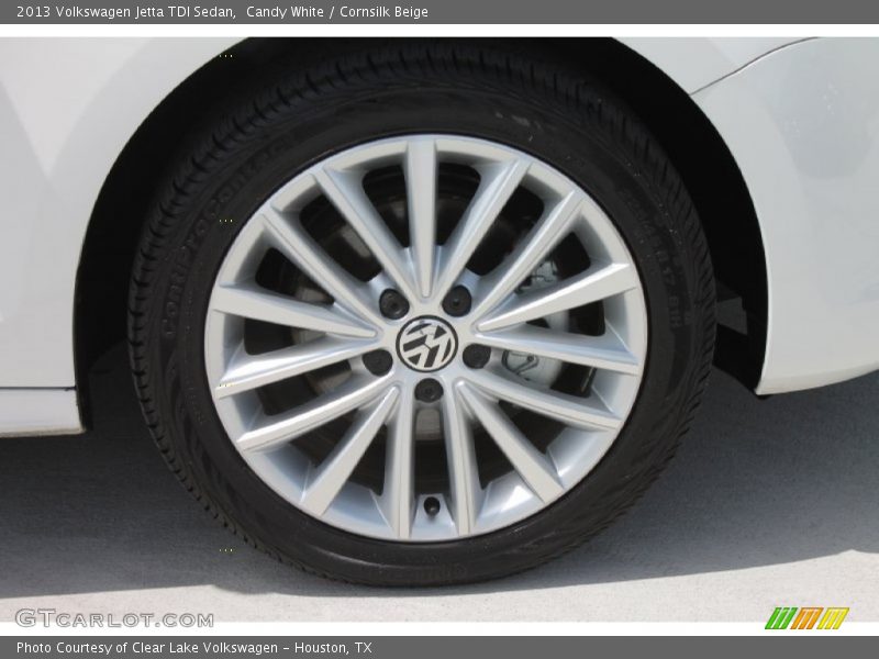 Candy White / Cornsilk Beige 2013 Volkswagen Jetta TDI Sedan