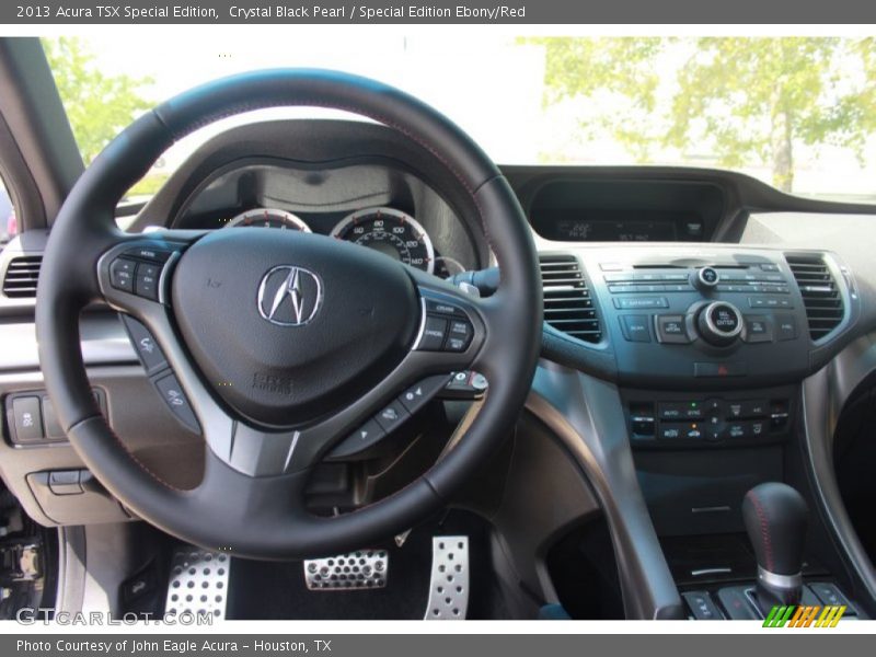 Crystal Black Pearl / Special Edition Ebony/Red 2013 Acura TSX Special Edition